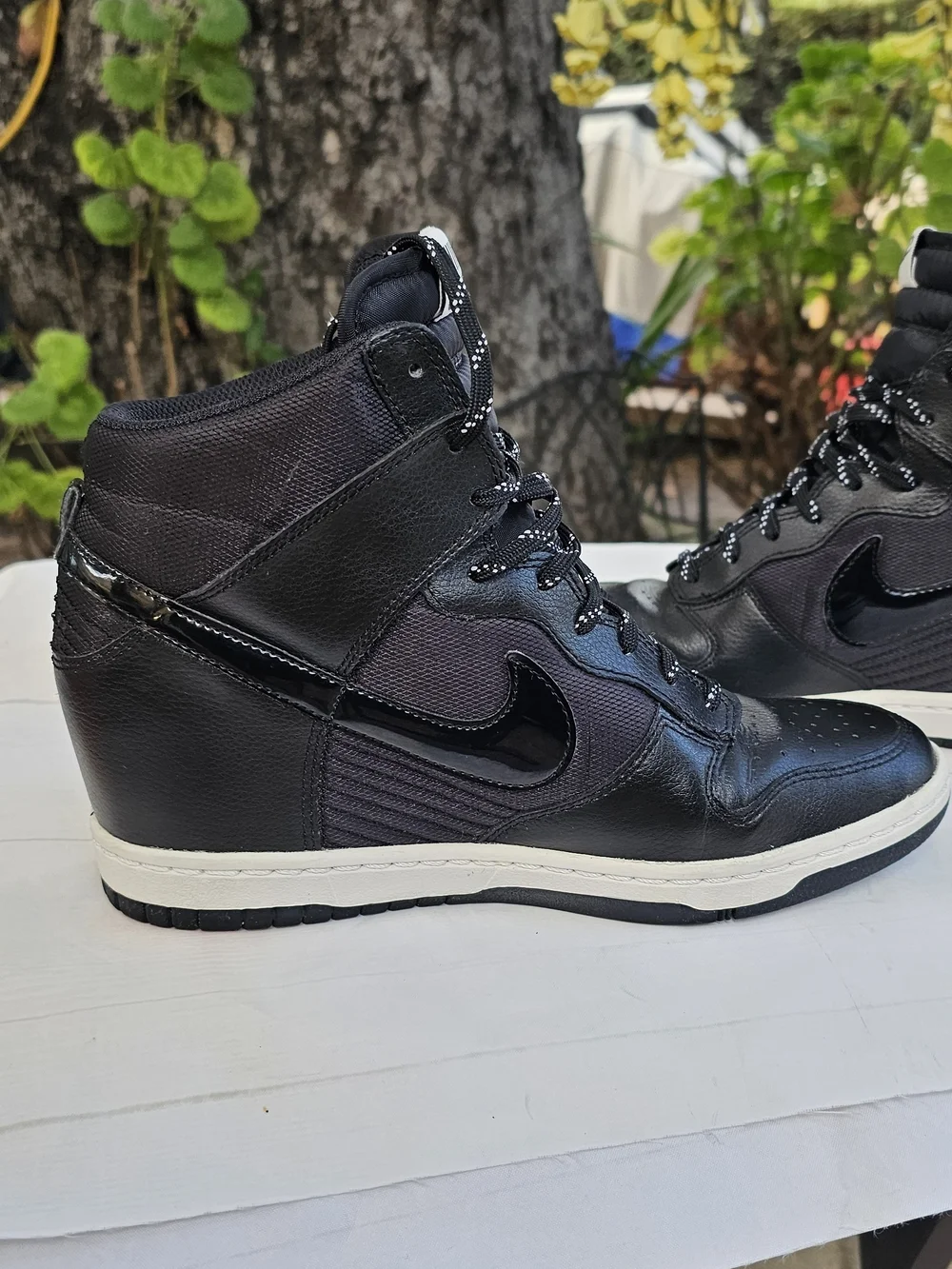 Nike Dunk Sky Hi Essentials Wedge Sneakers with White Midsole